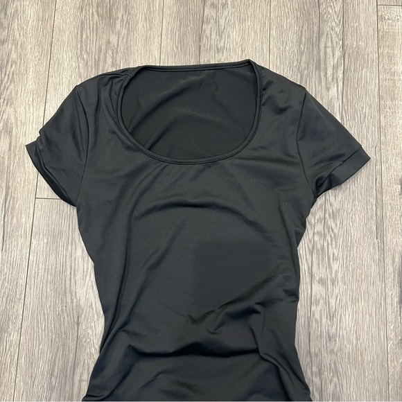 Fitted Black Maternity Dress - Picture 2 of 6